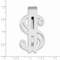 thumbnail image 2 of 925 Sterling Silver Rhodium-plated Dollar Sign Money Clip, 2 of 2