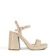 thumbnail image 2 of Sandalia DREAM PAIRS GISELLE Tacón Bloque 11 cm Dorado con Brillo, 2 of 5