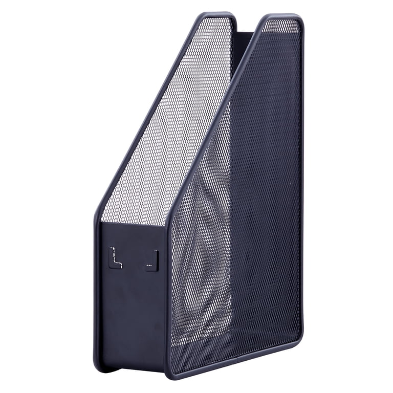Pen+Gear Metal Mesh Magazine File Holder, Black photo 4