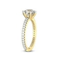 thumbnail image 4 of 1 Carat IGI Certified Radiant Shape Lab Grown Diamond Engagement Ring | 14K Yellow Gold | Zoey Eternity Lab Diamond Ring | FG-VS1-VS2 Quality Friendly Diamonds, 4 of 5