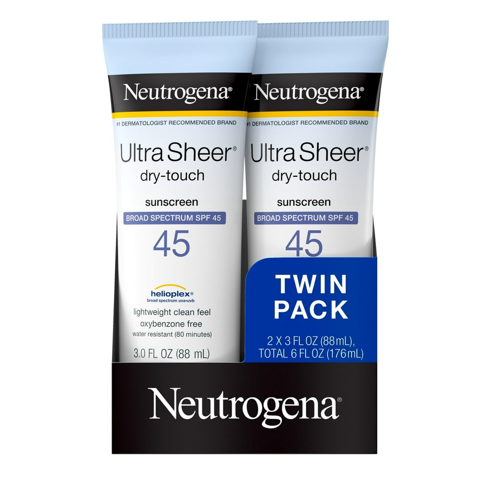 Neutrogena Ultra Sheer DryTouch Water Resistant Sunscreen SPF 45, 3 fl
