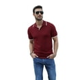 thumbnail image 3 of Iceglad Men's Knit Polo Shirts Cotton Short Sleeve Casual Collared Vintage Shirts Classic Fit Soft Shirts, 3 of 13