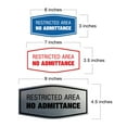 thumbnail image 5 of Signs ByLITA Fancy Restricted Area No Admittance Sign (Navy Blue / White) - Small, 5 of 6