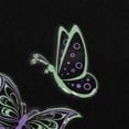 thumbnail image 7 of BDK Embossed Neon Purple & Green Butterflies Design Carpet Car Floor Mats for Auto Van Truck SUV-4 Pieces Front & Rear Full Set with Rubber Backing-Universal Fit, 7 of 7