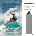 thumbnail image 3 of Sywqhk Funda protectora de tabla de surf de punto Funda de calcetín de tabla larga suave (gris 180x50) Sywqhk Alta Calidad, 3 of 4