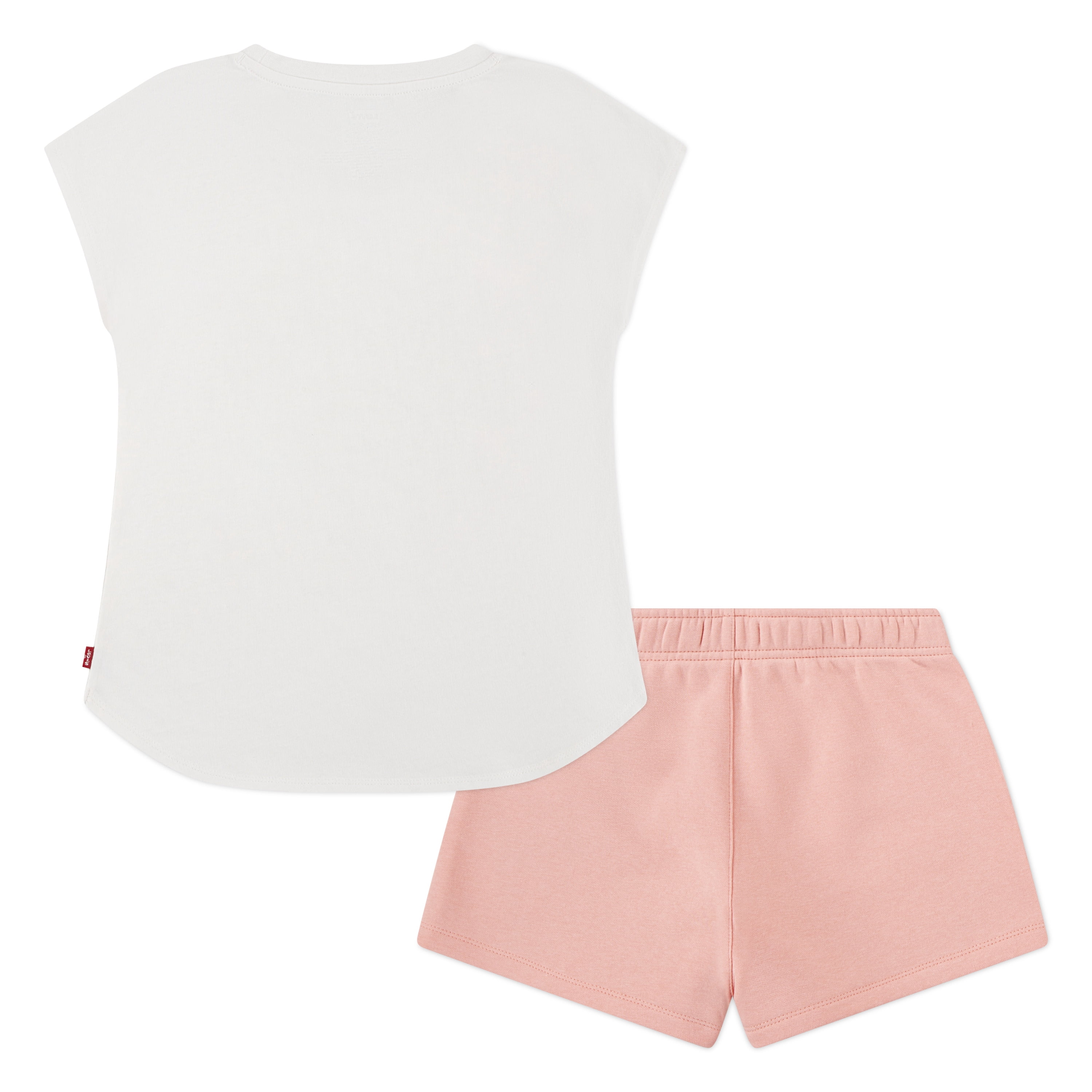 Levi Girls Short Sleeve Butterfly Tee and Short Set, Size 7-16