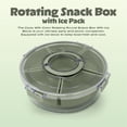 thumbnail image 6 of Cook with Color Rotating Snack Box with Ice Block and Carry Handle, Portable Compartments for Lunches and Commutes, Sage, 6 of 12