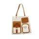 thumbnail image 4 of Bolso de Mano de Lona para Mujer, Bolso de Hombro con Correa de Hombro Ajustable Extraíble, Bolso Cruzado, Bolso para Vacaciones, Viajes Diarios marrón Salvador Bolso de mujer, 4 of 9