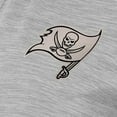 thumbnail image 2 of Women's Antigua  Heather Gray Tampa Bay Buccaneers Layout V-Neck Polo, 2 of 2