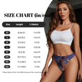 thumbnail image 2 of Thongs for Women - Starry Sky Flying Tiger No Show Seamless Womens Thongs Underwear, Soft Stretch G String Thongs for Women,Cuteness Ladies Thong Bikini Panties Briefs, 2 of 5