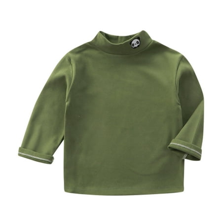 

Fsqjgq Kids Dance Tops Girls Toddler Kids Girls Long Sleeve Basic Inside T Shirt Casual Tees Shirt Tops Solid Cloths Top Books for 11 Year Old Girls Polyester Green 80