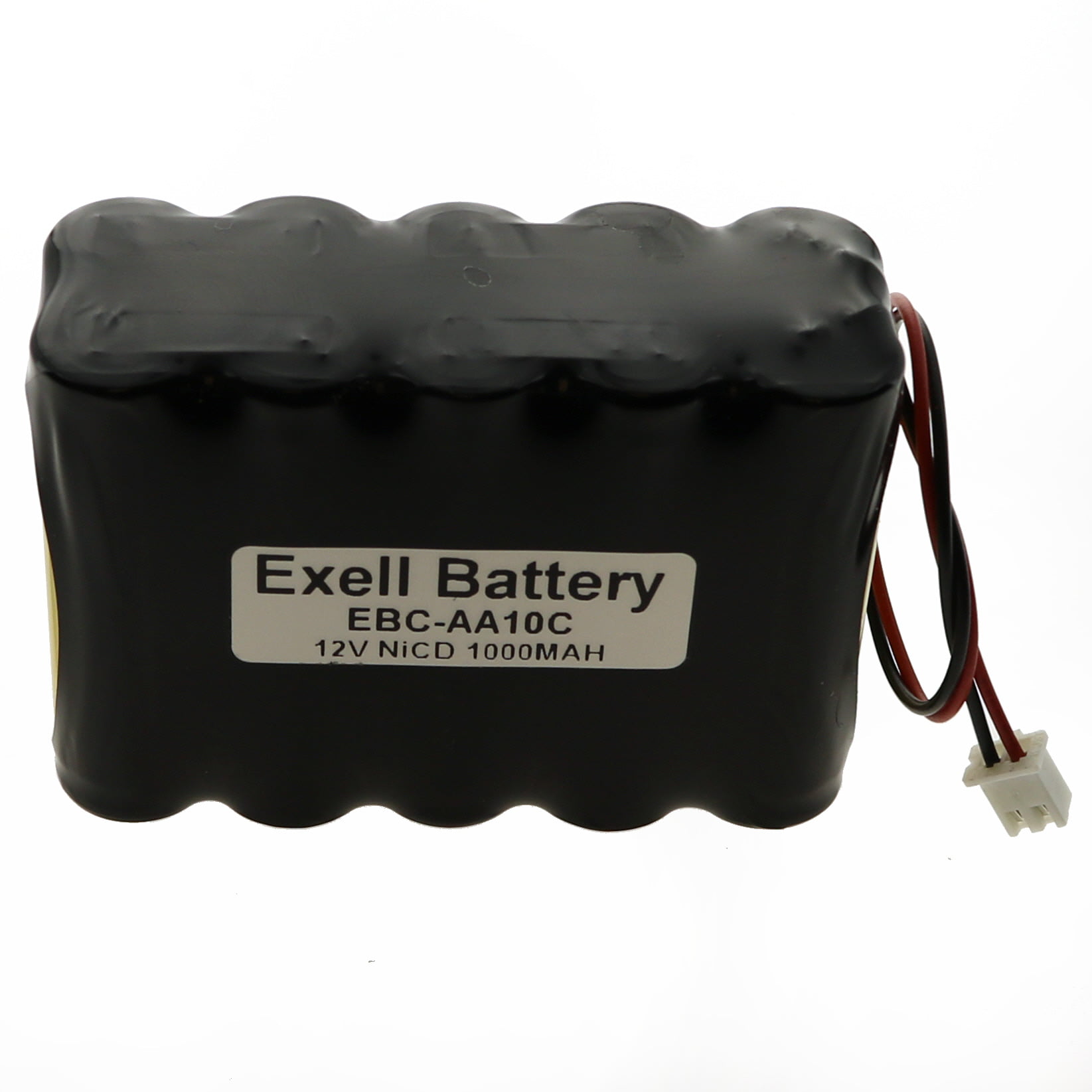 NiCd Battery Pack w/Wire Leads 10xAA Exell 12V 1000mAh