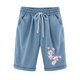 thumbnail image 1 of Pantalones Cortos Casuales Impresos de la Cintura Elástica con Bolsillos, Pantalones Casuales para Todo el Uso Diario de la Temporada, 1 of 3