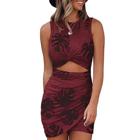YEAHITCH Dress Shoes For Women Low Heels Comfortable Crew Neck Women Dresses Clearance Under $10 Sleeveless Graphic Printed Jacket Dress Spring Wine