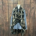 thumbnail image 2 of Zeblioso Aztec Reversible Round Shawl and Vest Cowgirl Style in Winter Western Ponchos, 2 of 8