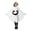 yue866-25-White, variant on KHONTS Ghost Face Poncho for Toddler Kids Hooded Cloak Halloween Performance Clothes Spooky Capes 25-White XS