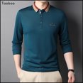 thumbnail image 4 of TaobooTop Calidad Nueva Marca de Moda Camisa Polo Lisa Para Hombre Algodón Casual Manga Larga Tops de Color Sólido Ropa de Hombre de Estilo Inglés, 4 of 4