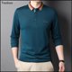 thumbnail image 4 of TaobooTop Calidad Nueva Marca de Moda Camisa Polo Lisa Para Hombre Algodón Casual Manga Larga Tops de Color Sólido Ropa de Hombre de Estilo Inglés, 4 of 4