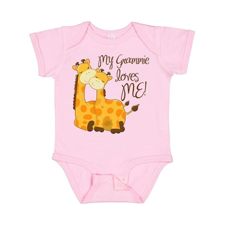 

Inktastic My Grammie Loves Me! Gift Baby Boy or Baby Girl Bodysuit
