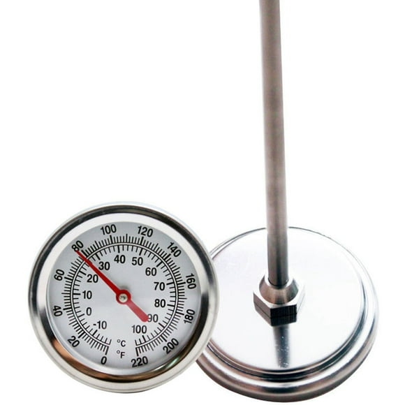 OULII Termómetro De Con Sonde De Metal Inoxidable Para Uso En Interior Y Exterior