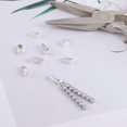 thumbnail image 6 of Lancharmed Silver Bracelet Silver Plated Connection Clasp Glossy Open End Melon Clasp 8Pcs Necklace Jewellery Clasp Necklace Extenders for Women Friend Gifts for Women, 6 of 8
