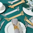 thumbnail image 4 of About 100 Pcs Napkin Rings Butterfly Shape 2 Sizes 2 Colors Flower Foil Paper Napkin Holder Metallic Paper Napkin Rings for Serviette Table Decoration Weddings Party Restaurant, 4 of 7