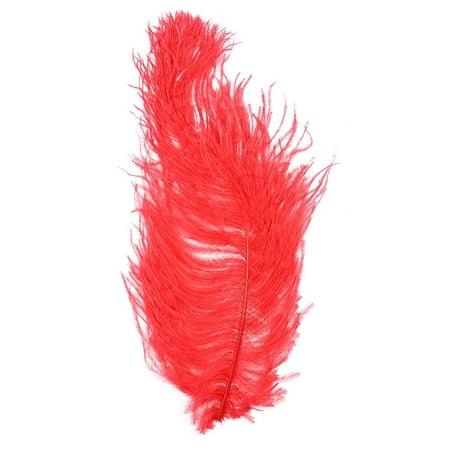 Pack of 3 Red Party Favors Fancy Ostrich Plumes 13