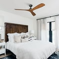 thumbnail image 5 of Tranditional 52-Inch Indoor Outdoor Ceiling Fan with Remote Control, 3 ABS Blades, and Quiet DC Motor, 5 of 16