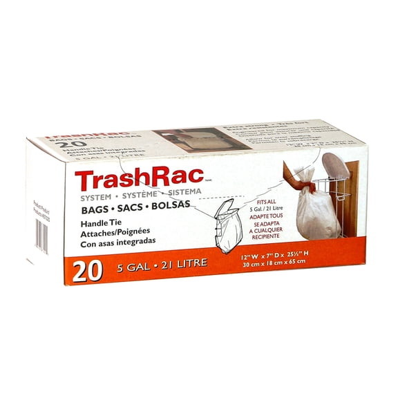 TrashRac® 5 Gal. Kitchen Waste Bags (20-Count)