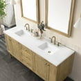 thumbnail image 5 of James Martin 545-V72-LNO-3WZ Double Vanity Light Natural Oak w/ White Zeus Top, 5 of 13