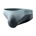 thumbnail image 4 of successthop Mens Silk Underwear Low Waist Stylish Underpant Lightweight Soft Colorful Briefs Black XL, 4 of 4