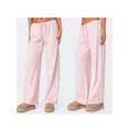 thumbnail image 3 of Elippeo Women Striped Pajama Pants, Elastic Waist Tie-up Loose Lounge Pants Fall Sleepwear, 3 of 10