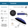thumbnail image 2 of Sombrilla de Bolsillo con Mecanismo Manual Filtro UV Color Azul, 2 of 6