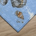 thumbnail image 2 of Addison Rugs Indoor/ Outdoor Surfside Border Shells Washable Rug New Blue - 2'3" x 7'6", 2 of 5