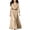 Beige., variant on HBGVBA Women's Maxi Shirt Dresses Long Sleeve Collared Button Belted Waist Solid Color Dress