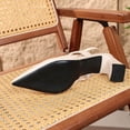 thumbnail image 5 of Samdudou Women Closed Toe Pointed Slingback Pumps Summer Block Heel Shoes with Ankle Strap Elegant Casual Formal Footwear for Wedding Guest and Grad Season, 5 of 9