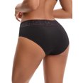thumbnail image 3 of INSPIRE CHIC Women's Lace Underpants Mid Waisted Soft Breathable Briefs Underwear S Black, 3 of 4