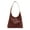 Red, variant on LULU Leather Hobo Bags for Women,Hobo Purses for Women,Women Shoulder Bags,Solid Color Woven Bags for Women,Slouchy Shoulder Bag for Daily Life,Work,Travel,Vacation.（Black)