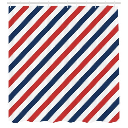 Harbour Stripe Shower Curtain Vintage Barber Pole Helix Of
