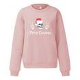 thumbnail image 4 of Sweatshirts for Women Christmas Pullovers Fun Graphiprint Round Neck Long Sleeve Aesthetic Hoodies Top, 4 of 9