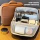 thumbnail image 2 of Bolsa de cosméticos de pie, bolsa de maquillaje, organizador de artículos de tocador con múltiples compartimentos para mujeres, vacaciones, viajes de negocios, uso diario., 2 of 8