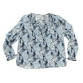 thumbnail image 3 of Joie Limited Edition Ladies Crew Neck Elastic Cuff Long Sleeve Peasant Top (Floral Fields, XS), 3 of 4
