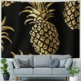 thumbnail image 4 of GOSMITH  Golden Pineapple Tapestry Wall Hanging Aesthetic Tapestry Daily Decorative Tapestry for Living Room Bedroom Dorm Painting, 4 of 6