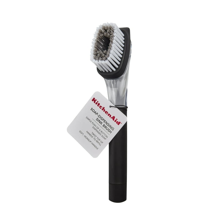 Soap Dispensing Dish Brush with Built-In Scraper photo 8