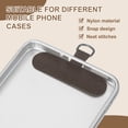 thumbnail image 3 of 12pcs Phone Tether Tab, Universal Phone Lanyard Patch T Shape Cell Phones Strap Replacement Part for Most Smartphone Cases, Brown, 3 of 6