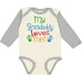 thumbnail image 3 of Inktastic My Grandaddy Loves Me Boys or Girls Long Sleeve Baby Bodysuit, 3 of 5