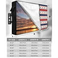 thumbnail image 2 of 4th of July Outdoor TV Cover 70 to 75 Inch Weatherproof, Independence Day Farmhouse Stripes Star 600D Oxford TV Covers with Waterproof Zipper, Outside Flat TV Screen Protector Size 68"Wx42"Hx4.5"D, 2 of 7