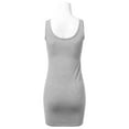 thumbnail image 2 of Women's Basic Scoop Neck Sleeveless Bodycon Mini Tank Dress, 2 of 3