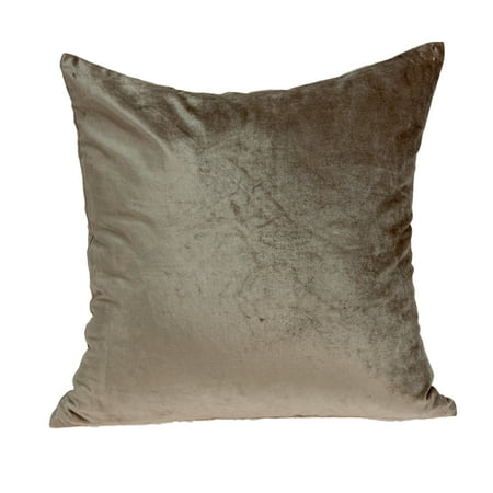Taupe Insert - Parkland Collection Transitional Taupe Pillow with Down Insert PILE11188D