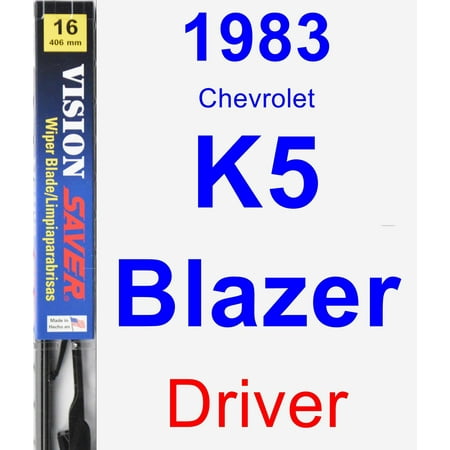 - 1983 Chevrolet K5 Blazer Driver Wiper Blade - Vision Saver
